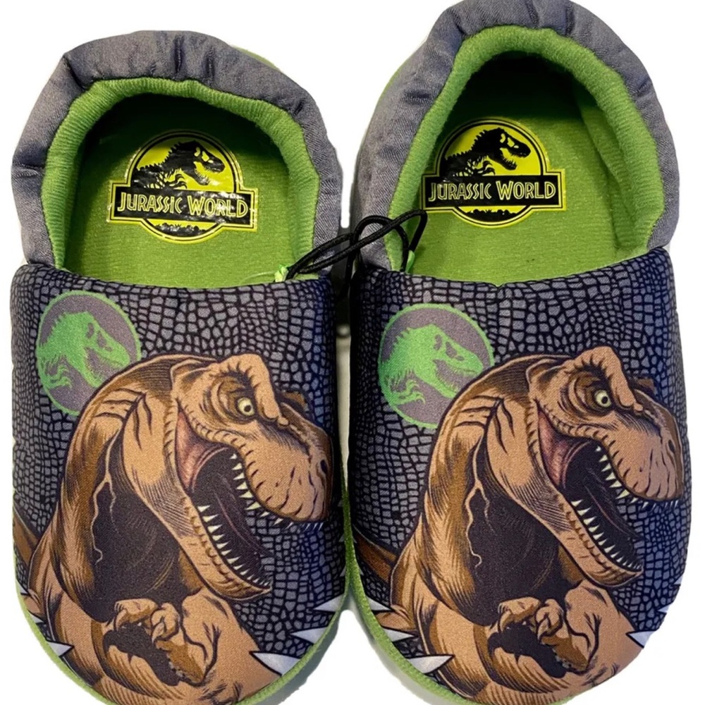 9/10 Jurassic World Dominion Slippers Kids Slip-on, T-Rex